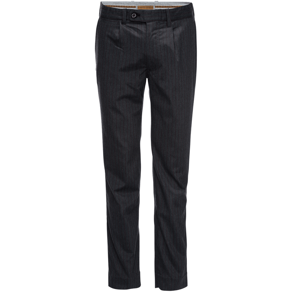 Thomas Stretch Pant in Wool Pinstripe