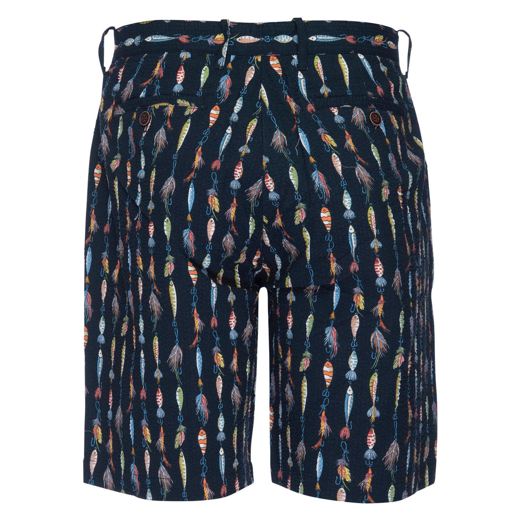 Nifty online Genius Morgan Seersucker Fishing Lure Bermuda Shorts