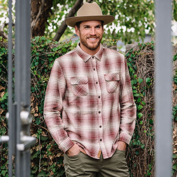 Truman Outdoor Shirt In Oversized Ombre Plaid